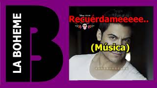 Carlos Rivera Recuerdame Karaoke COCO [upl. by Anzovin271]