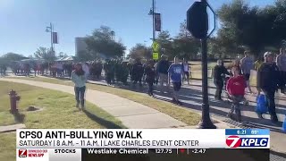 Calcasieu Sheriff’s Office to hold annual antibullying walk [upl. by Yrelbmik]