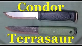 Condor Terrasaur  First Look and Comparison to other Popular Knives Mora Garberg [upl. by Weil130]