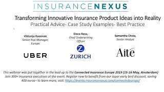 Webinar Transforming Innovative Insurance Product Ideas into Reality [upl. by Marduk]