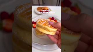 4 ingredients Souffle pancakes  pancakes chocolate viralshorts [upl. by Ayaj]