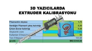 Extruder Kalibrasyonu En Kolay Yol Formüllü [upl. by Yenhpad141]