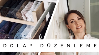 DOLAP DÜZENLEME  Konmari Metodu Katlama Teknikleri [upl. by Houlberg]