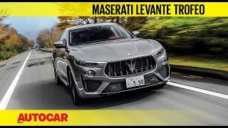 Maserati Levante Trofeo  Ferrarisourced V8 power  First Drive Review  Autocar India [upl. by Mas]