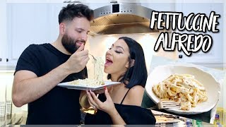 COOKING WITH EVETTEXO FT ULYSSES FETTUCCINE ALFREDO [upl. by Frymire965]