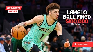 LaMelo Ball Fined 100000 for Controversial Comment NBA Responds  Full Breakdown [upl. by Nesnej]