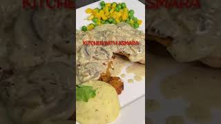 Authentic Restaurant style Chicken Stakes with Creamy Mushrooms Sauce [upl. by Ahron634]