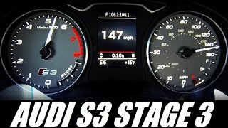 STAGE 3 Audi S3 500hp 0150 mph 0240 kmh Acceleration [upl. by Friedly257]