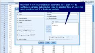 Spss v23 Hercoderen van een categorische variabele [upl. by Teodorico224]