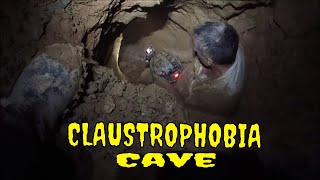 Dangerous Cave DigOut Extreme Claustrophobia Trigger Alert [upl. by Zurciram]