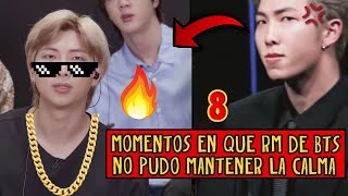 8 MOMENTOS EN QUE RM DE BTS NO PUDO MANTENER LA CALMA [upl. by Iridis]