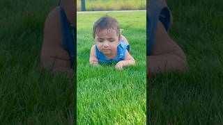 Kayhans Playtime on Green Grass 🌿❤️ Shorts BabyShorts CuteBaby AdorableMoments BabyPlaytime [upl. by Grearson]