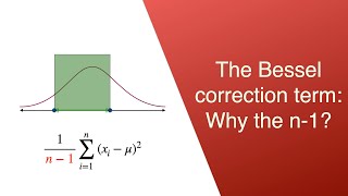 Why do we divide by n1 to estimate the variance A visual tour through Bessel correction [upl. by Jessalin]