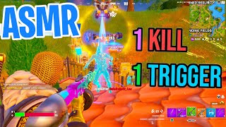 ASMR Gaming 😴 Fortnite 1 Kill  1 Trigger Relaxing Mouth Sounds 🎮🎧 Controller Sounds  Whispering 💤 [upl. by Aunson]