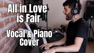 All in Love is Fair  Stevie Wonder Vocal amp Piano Cover [upl. by Inaej]