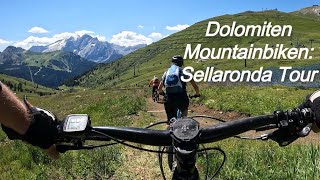 Sellaronda EMTB Trail Tour Super Trails Dolomiten Mountainbike [upl. by Uranie]