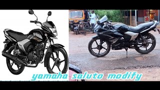 Modified 🏍️ Yamaha saluto 125 in to R125 v3 Home made with r15 v3 parts [upl. by Adolph]