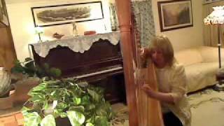 Dance of the Blessed Spirits Gluck on lever harp [upl. by Edmonda]