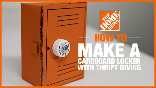 DIY Combination Locker with ThriftDiving  The Home Depot Kids Workshops [upl. by Molini586]