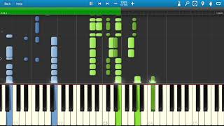 Casiopea Galactic Funk 1985 Keyboard Solo FULL SynthesiaMIDI [upl. by Hermina]