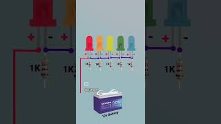 12v battery to 2v led bulb connectionelectricial [upl. by Wilkey]