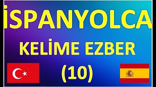 İSPANYOLCA KELİME EZBER10 [upl. by Anirual190]