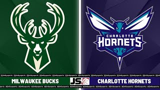 Milwaukee Bucks vs Charlotte Hornets  NBA Live Scoreboard 2024 [upl. by Dekeles659]