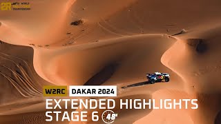 Extended Highlights  Stage 6 pt1  Dakar 2024  W2RC [upl. by Llyrehc262]