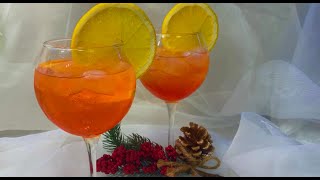 Коктейль Апероль шприц  Cocktail aperol spritz [upl. by Ulda1]