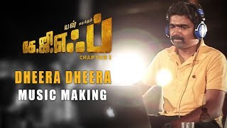 Dheera Dheera Music Making Video  KGF Tamil  Yash  Prashanth Neel  Hombale Films [upl. by Adimra]