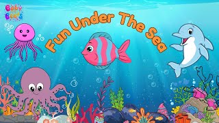 Swim with Sea Animals 🐟 Fun Ocean Song for Kids  Fish Dolphins Turtles amp More [upl. by Biggs835]