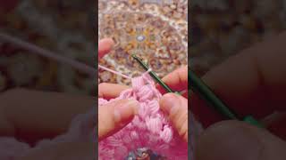 The best crochet puff stitch for a kitchen handle Scotch dishclothsweaterscarfshorts [upl. by Isoais]