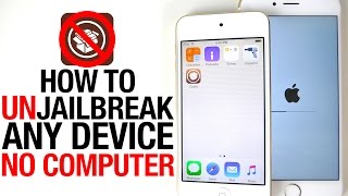 How To Unjailbreak ANY iPhone iPad amp iPod Without Computer iOS 84 amp 83 [upl. by Eseeryt]