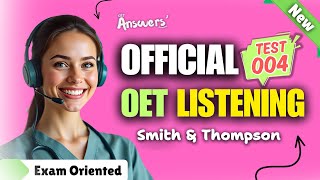 OET LISTENING TEST 04 Official oet oetexam oetnursing oetlisteningtest [upl. by Narud412]