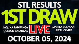 Stl Result Today 1st draw October 05 2024 STL Batangas Live [upl. by Slayton900]