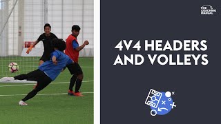 4v4 Headers And Volleys 13 ⚽️ [upl. by Castillo411]