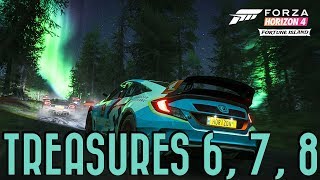 Forza Horizon 4  Fortune Island Treasures 6 7 amp 8 Guide [upl. by Aivlis]