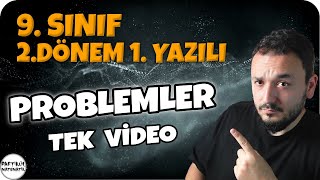 9Sınıf  2Dönem 1Yazılı  PROBLEMLER  Türkiye Geneli Ortak Sınav Hazırlık [upl. by Ormsby]