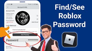 How To Find Roblox Password  See Your Roblox Password [upl. by Aihsei]