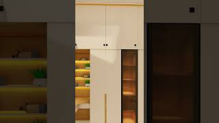 Modular Wardrobe with Lcorner Study unit interiorarchitecture homedecor home interiordesign [upl. by Leruj]