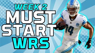 Week 2 Fantasy Football WR Rankings StartSit Wide Receivers [upl. by Wyne99]