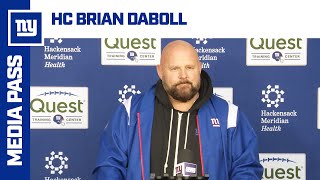 Brian Daboll Gives Final Updates Heading into Packers Game  New York Giants [upl. by Ediva]