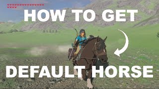 How to get Link´s default horse in Breath of the Wild [upl. by Coopersmith]