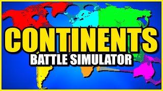 Continents vs Continents World War Simulator [upl. by Emiline]