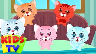 Five Little Kittens  English nursery rhymes for children  baby songs  Kids Tv Nursery Rhymes [upl. by Avehs]