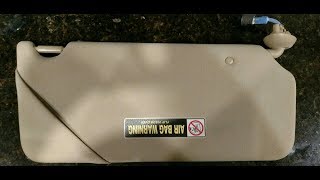 How to Repair Honda Accord Sun Visor [upl. by Eutnoj632]