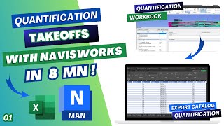 Quantification Takeoffs Tutorial in 8mn using Navisworks Manage 2023 [upl. by Eryn]