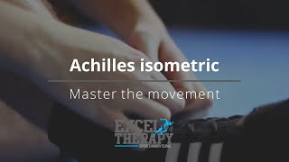 Achilles isometric exercise for tendinopathy pain [upl. by Eveineg]