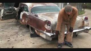 1956 CadillacCustom DeskRemoving the Front Clip and Bumper [upl. by Akkin145]