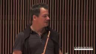 Carnegie Hall Flute Master Class with Emmanuel Pahud Lowell Liebermanns Sonata Op 23 [upl. by Aliekat]